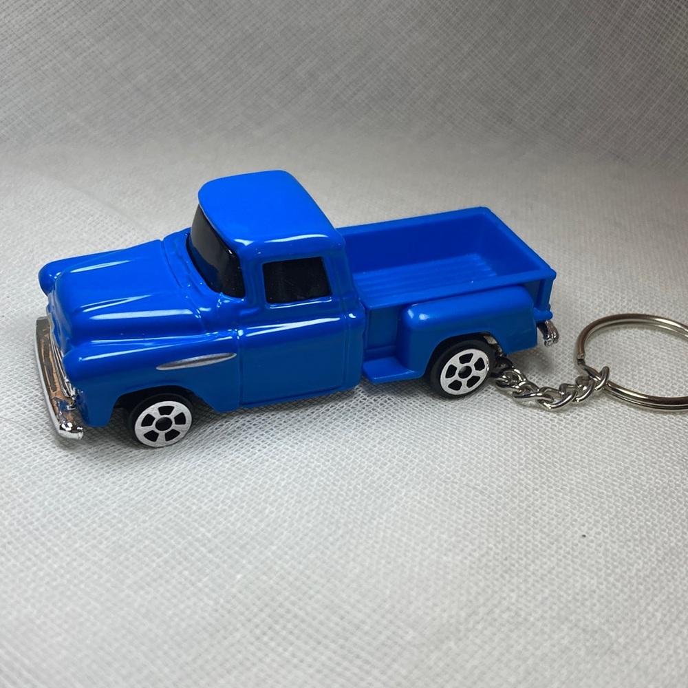 Blue Toy Truck Keychain
